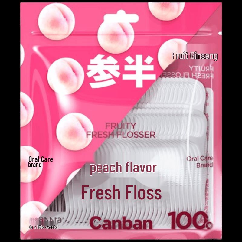 Canban Peach Flavored Dental Floss