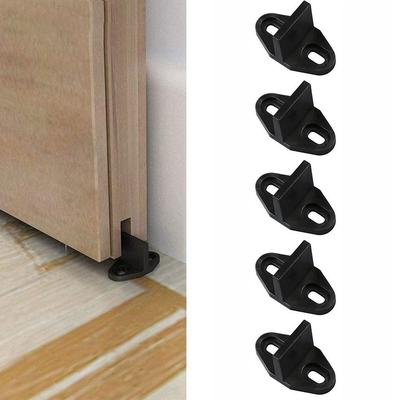 Nylon Adjustable Stay Roller Compact Light Mounting Barn Door Hardware Keep Safe Space-saving Floor Guides