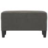 349398 vidaXL Banc Gris foncé 70x35x41 cm Velours