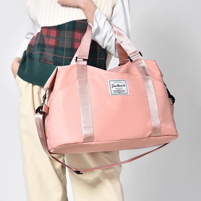 Shoulder hand-held travel bag Women's wet and dry separation Sports Yoga Fitness bag Large capacity storage Luggage bag