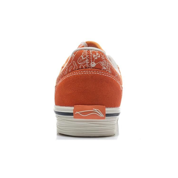 New Steven Harrington X LiNing Anti Slip And Wear Resistant Lightweight Low Top Skateboard Shoes Women's Tropical Orange AECR106-1