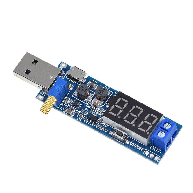 DC-DC 5V auf 3,5V/ 9V/12V LED USB Step UP / Down Netzteilmodul Einstellbarer Aufwärts-/Abwärtswandler Voltmeter Ausgang DC 1,2V - 24V