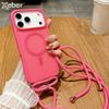 Λουράκι Lanyard Χιαστί Ματ Μαγνητικό Για Θήκη Magsafe Για iPhone 17 Pro Max 16 15 14 Plus 13 12 11 XR Κάλυμμα Ασύρματης Φόρτισης