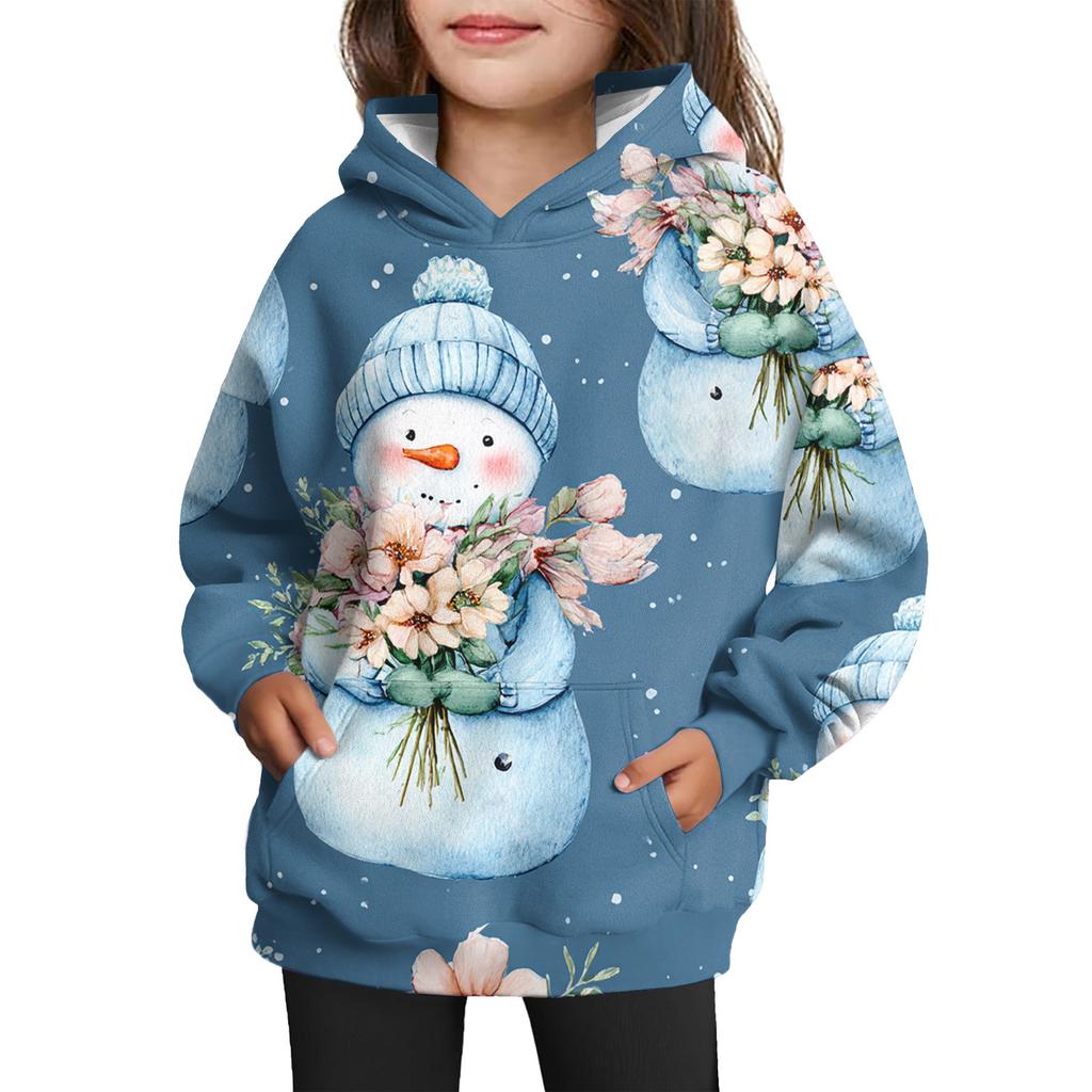 Dívčí mikina s kapucí a batikovaným vzorem - Pulovr s potiskem