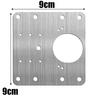 Cabinet Door Hinge Repair Plate with Screws & Brackets, Heavy Duty Kitchen Furniture Mounting Hardware for Easy Installation