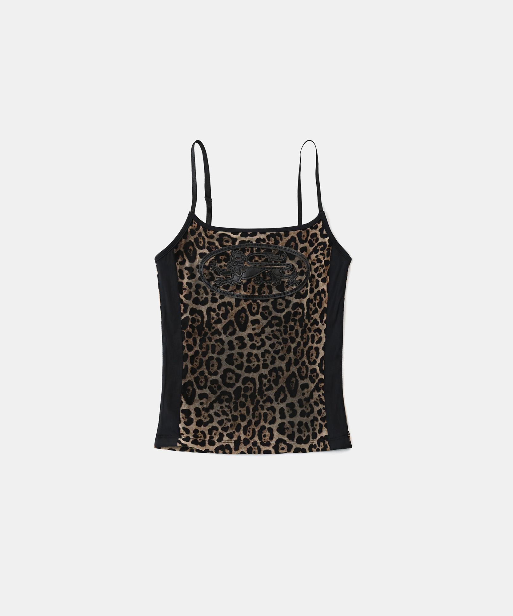 Bad Blood [Aqua] Mystic String Tank - Brown Leopard S