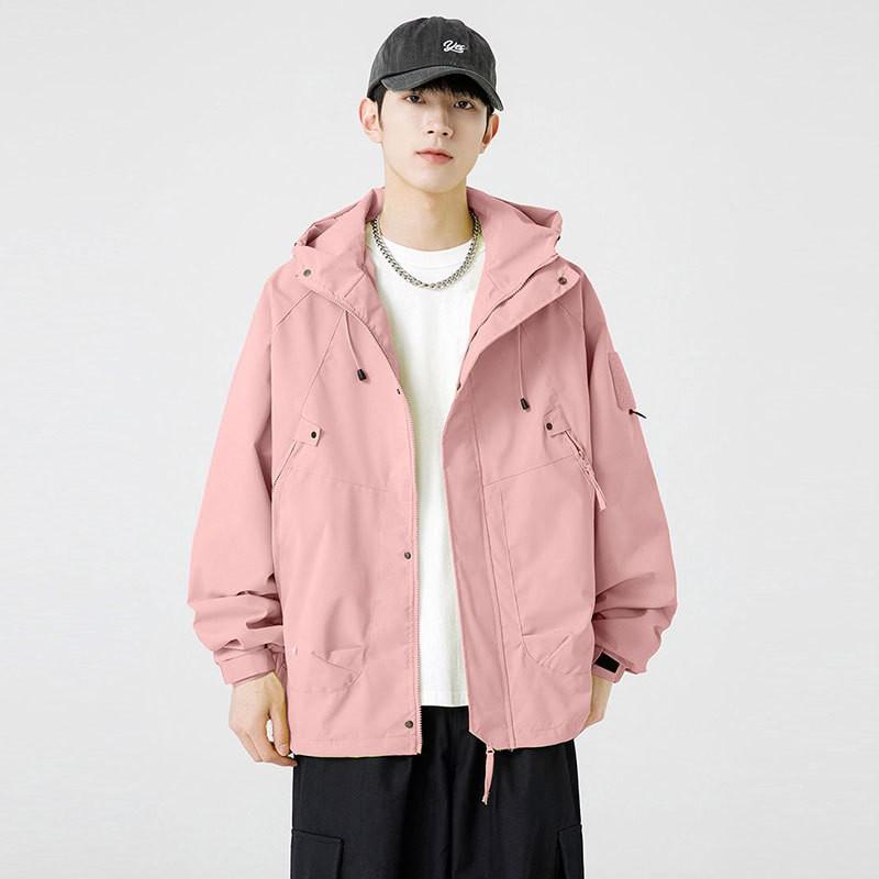 Veste Outdoor Imperméable Coupe-vent Unisexe Randonnée Camping Vélo Course en sentier Léger Respirant Imperméable