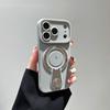 Applicable to iPhone17Pro mobile phone case magnetic suction bracket Apple 16Pro soft case 15 all-inclusive anti-drop 14 protective case