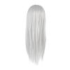 2 Colors Practice Head Mannequin Dolls Hair Salon Cosmetology Hairdressing Tool Light Gray