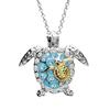 Ladies Necklace Two Tone Turtle Animal Necklace Jewelry Necklace Mother's Day Gifts