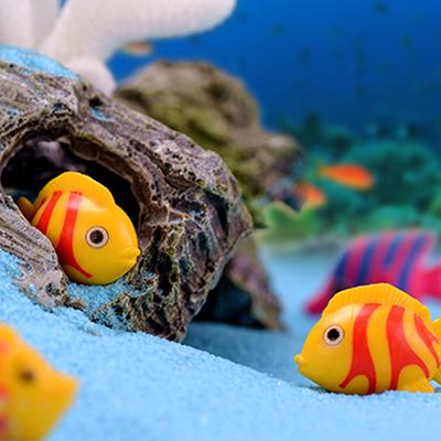 10Pcs Cartoon Mini Fisch Diy Landschaft Aquarium Dekoration Kunststoff Ornament Handwerk