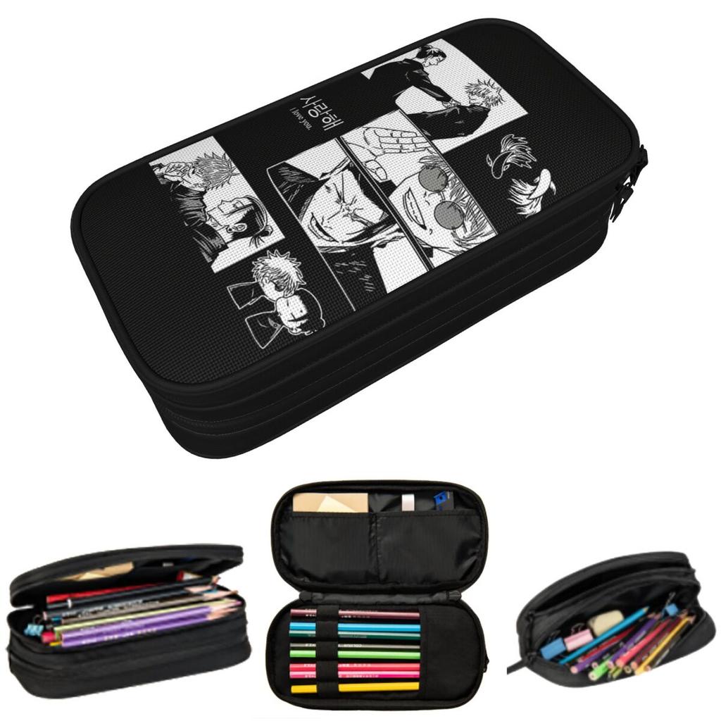 JJK Anime Gojo Satoru Jujutsu Kaisen Astuccio per Ragazzo Ragazza Regali Scatola Portapenne Borsa Portapenne Forniture di Cancelleria Borsa Portapenne