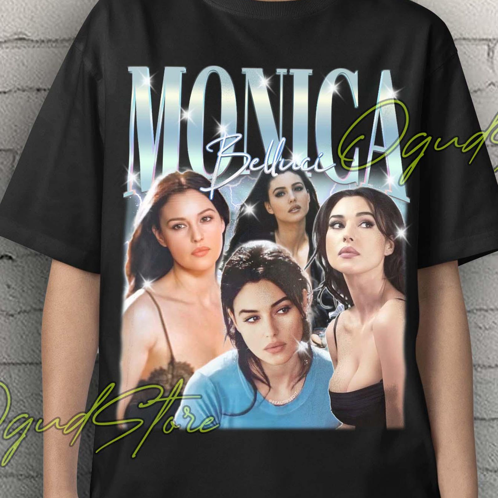 Monica Bellucci Meme Shirt: Funny TV Show Tee 4XL