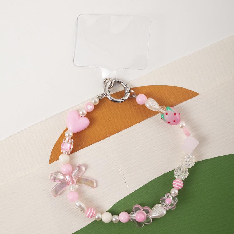Elegant Anti-Drop Floral Phone Lanyard with Single Buckle