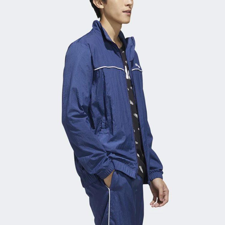 adidas Jackets Men's Tech Blue Stand Collar Moderate Other FM6075