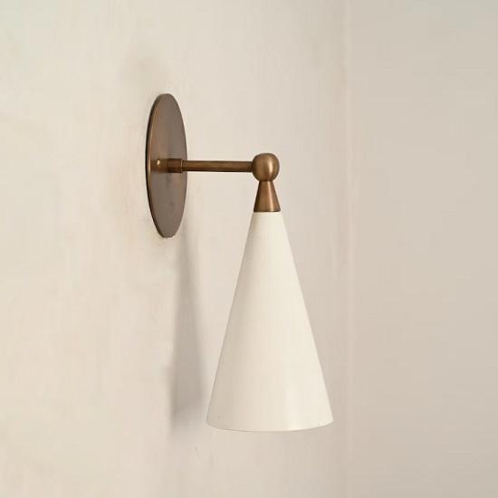 Wall Articulated Mid Century Modern Solid Antique Brass Sputnik Stilnovo light Fixture