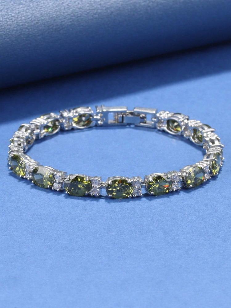 13-Colors   Luxury Bracelet Colorful Zircon Accessories Fine Jewelry For Woman Wedding-Party Gift