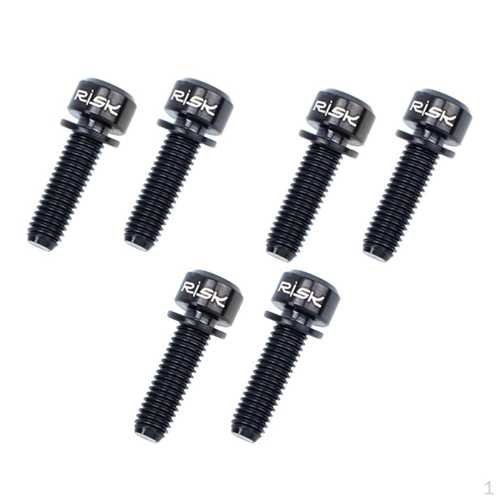 6 Pcs Titanium Alloy Handlebar Stem Bolts Diameter 8.4mm