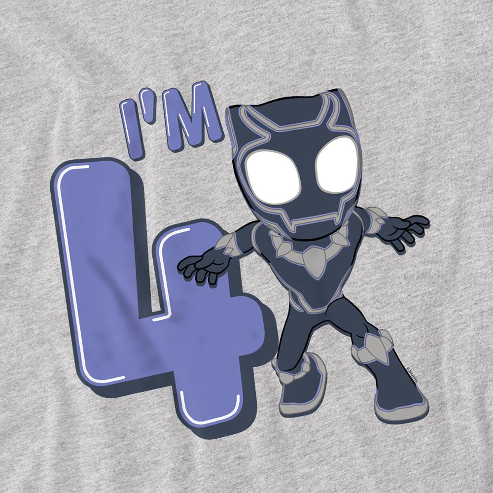 Black Panther Childrens/Kids Cute 4th Birthday Sweatshirt