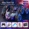 Six-Wheel Alloy Remote Control Off-Road Stunt Car with Gesture Sensing and Spray for Kids