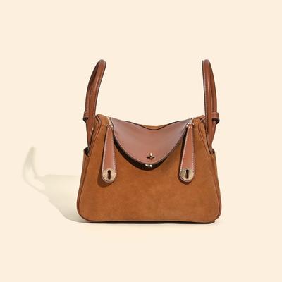 2025 Women's Cowhide Lindy Doctor Bag: Frosted Leather, Large Capacity, Fashionable Commute & Shoulder Bag for Autumn/Winter