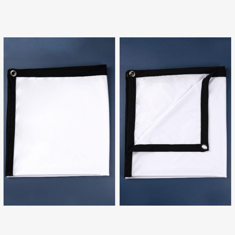 16:9 Portable Projector Screen Simple Projector Curtain 60/72/84/100/120 Inch Hd Display Screen For Home Cinema Theater Movie