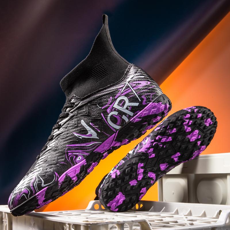 New Low Top Student Football Shoes with Long And Broken Pins for Training And Matches Professional  CR7 Youth Sports Shoes