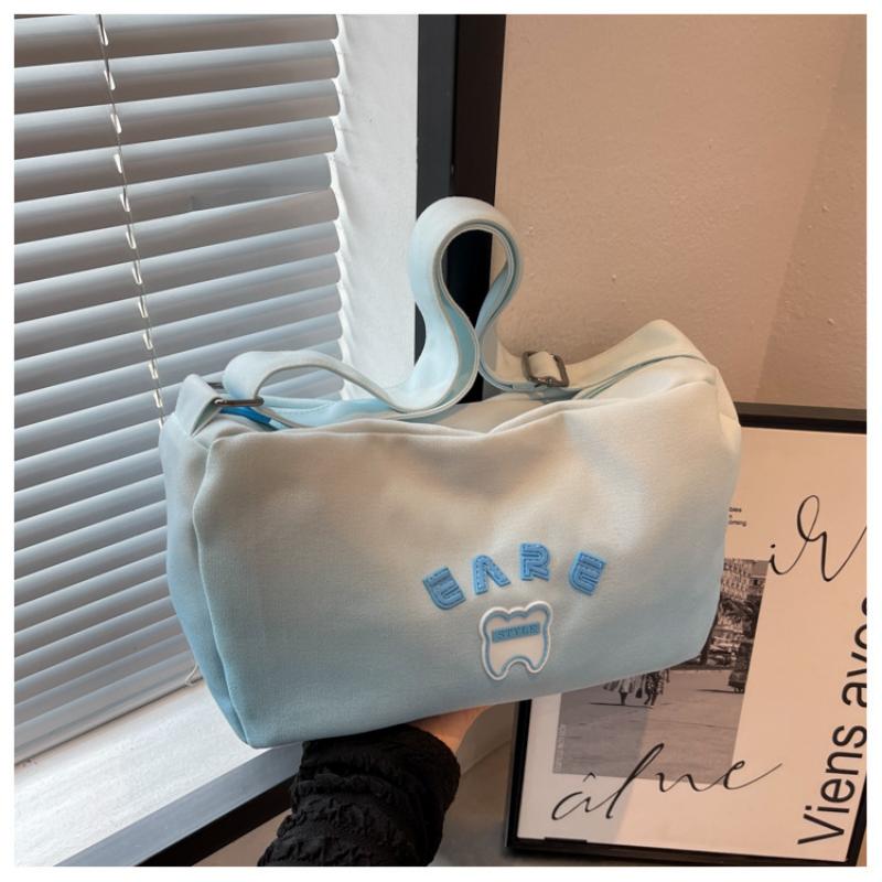 Şeker Kanvas Çanta kadın Crossbody Çanta Taze Yastık Çanta Bez Çanta Büyük Kapasiteli Omuz Çantası