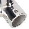 3 Way Corner Tee Joint 316 Stainless Steel Mirror Polished Yacht Hand Rail Elbow Pipe Fittings