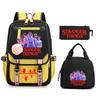 Trend Stranger Things Children'S Backpack Combination Three-Piece Male And Female Versatile Student School Bag