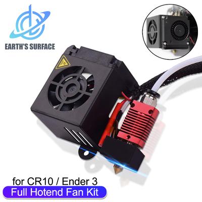 Kit Ugello Hotend Completamente Assemblato Aggiornato Kit Estrusore J-Head MK8 Completo Con Doppia Ventola di Raffreddamento 12V 24V per Stampante 3D Ender3 CR10