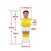 Eco-Friendly Table Soccer Player Dolls - 5529 Replacement Figures for Football Table, Indoor Game Accessories
