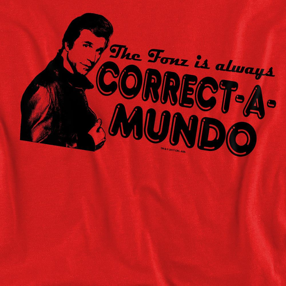 Happy Days Unisex Adult Correct A Mundo Sweatshirt