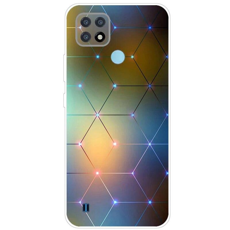 Realme C21 Hülle 6.5'' Klar Silikon Fudnas Weiche TPU Hülle Für Realmi C21 2021 Hülle C 21 Handyhüllen Rückseite RealmeC21 Bumper