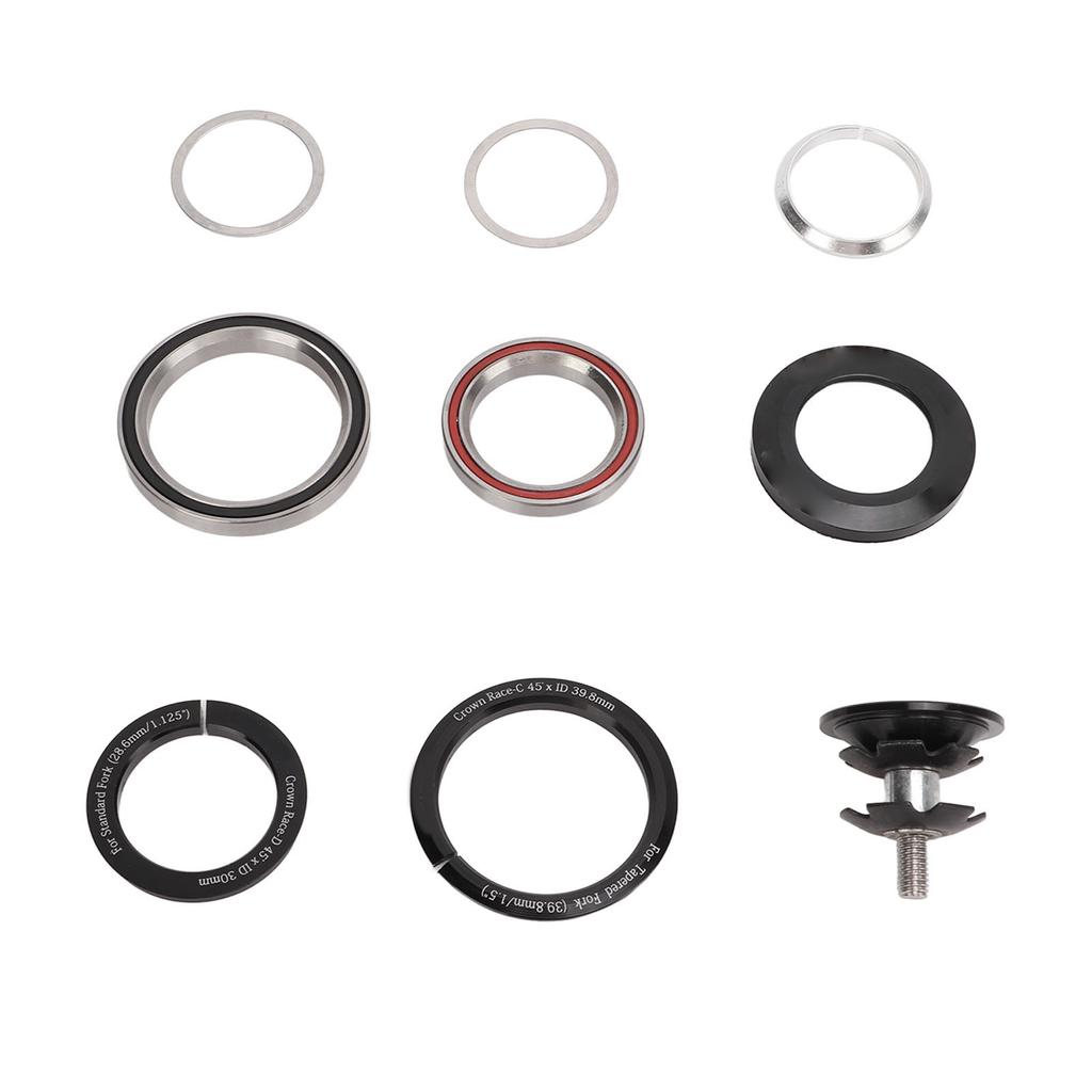 Bike Bearing Headset Aluminum Alloy 41.842?52mm Bicycle Tapered Tube Headset for Mountain Road Bike