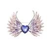 Gradual Change Crystal Love Angel Wings Wings Brooch Temperament Light Luxury Corsage Coat Suit Pin Accessories