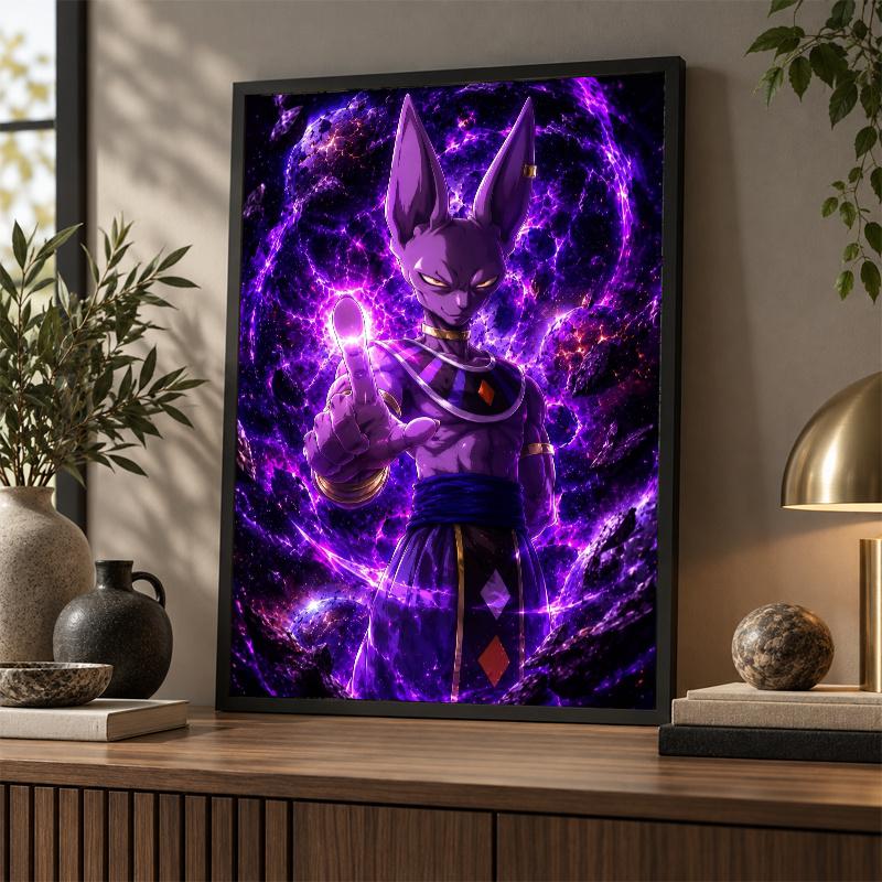 5D Diamond Painting Beerus DIY Full Drill Diamond Art Kit Home Decoration