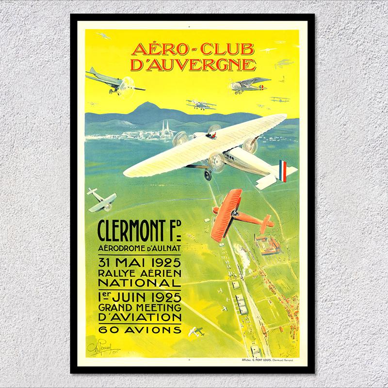 Retro Airways Flights Poster Vintage Aviation Wall Art Print Flying Machines Canvas Painting Pictures for Home Decoration