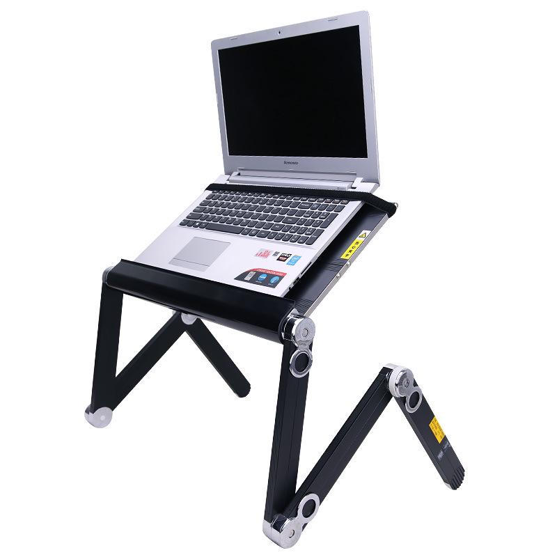 Adjustable Aluminum Laptop Desk - Folding Bed Tray Table
