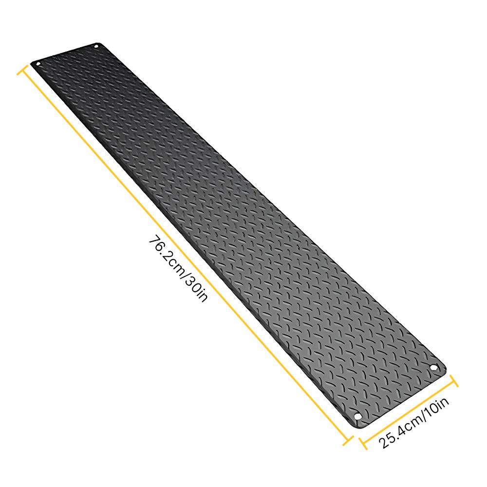 Connectable Snow Melting Mat 10x30in Anti-Slip Electric Heated Walkway Mat with Power Cord Fast