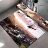 Fast Cars & Helicopter Sunset Scene Rug Non-slip Rug Suitable for Living Room and Bedroom Sofas.