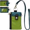 Badge Holder With Id Window Small Wallet Waterproof Anti-Theft Travel Keychain Wallet Men Women Slim Zip Card Lanyard Wallet