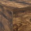 Storage Bed Frame Smoked Oak 150 X 200 Cm
