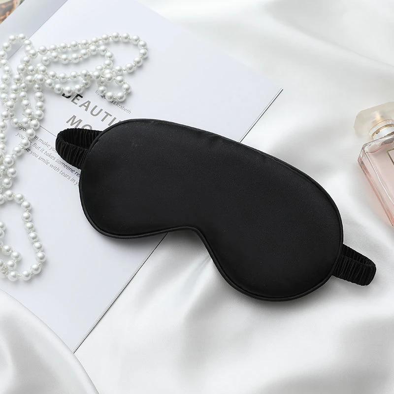 Imitated Silk Eye Patch Shading Sleep Travel Relax Shading Eyepatch Nap Soft Eye Masks Covers For Sleeping Shield Eye