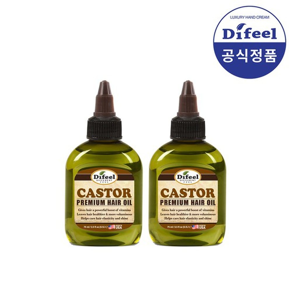 

difeel premium natural castor hair oil 75ml X2