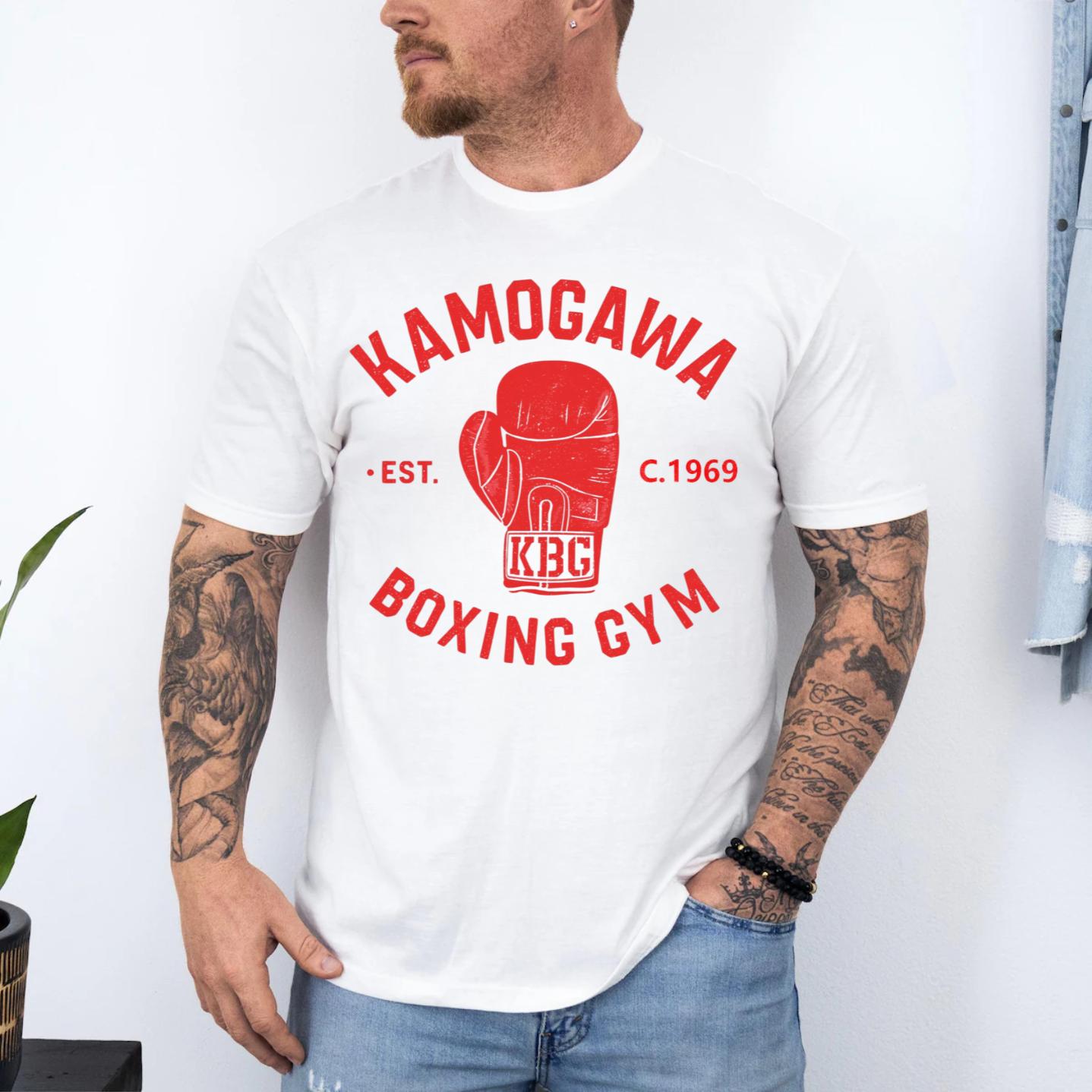 

Kamogawa Boxing Gym Tshirt Anime and Manga Shirt Men and Women Summer Cotton Loose and Fashionable Round Neck Short Sleeved Top 4XL