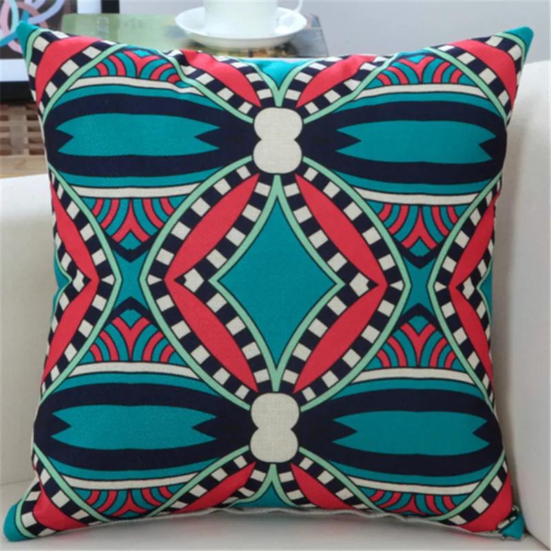 45x45cm Classic Vintage Ethnic Style Printed Cushion Cover Home Office Shop Sofa Chair Decorative Throw Pillowcase