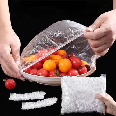 Jednorazowe pokrywki na żywność wielokrotnego użytku Plastikowe opakowanie Trwałe, elastyczne pokrywki na żywność do misek Elastyczne osłony na talerze do torby do oszczędzania żywności w kuchni
