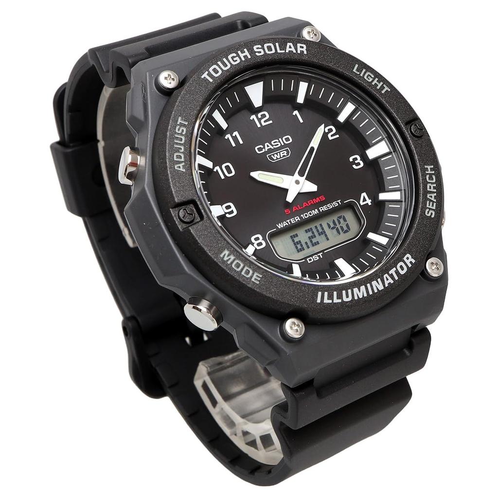 CASIO Standard Tough Solar Quartz Watch Black Overseas Model [Casio] Analog-Digital AQ-S820W-1AV Men's [Used]