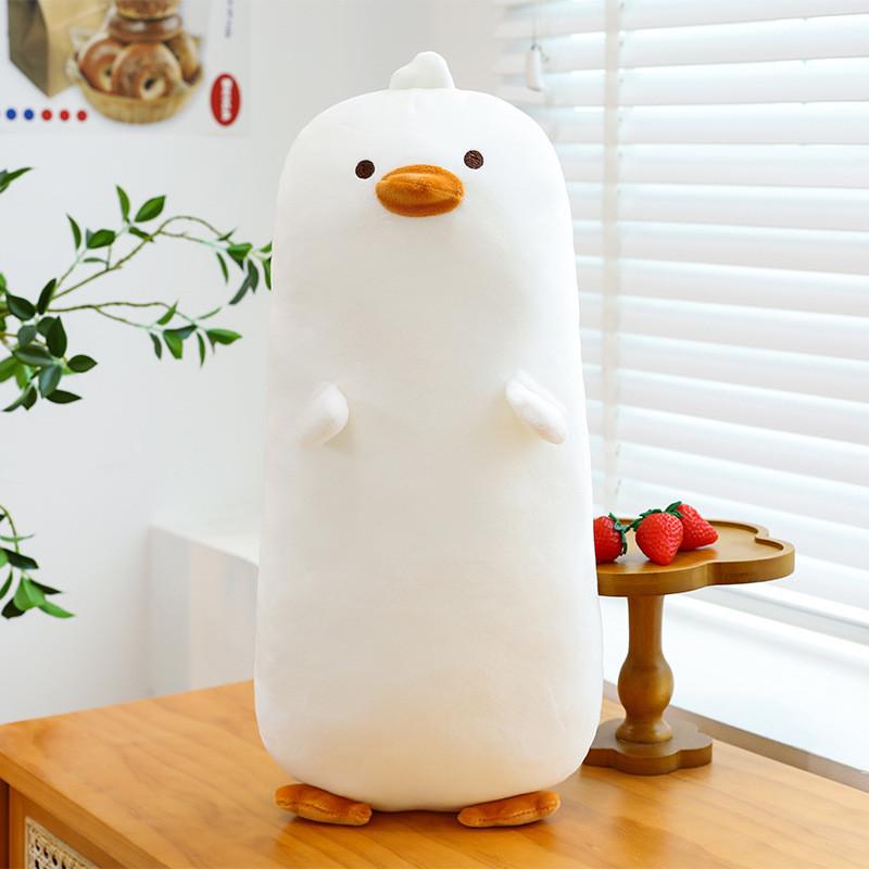 Cartoon Little Yellow Chicken Bed Pillow With Soft Plush Material For Bedside Sleep Comfort